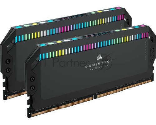 Модуль памяти Corsair DOMINATOR PLATINUM RGB DDR5 DIMM CMT32GX5M2B5200C40 5200MHz 32GB 2x16GB DIMM, Unbuffered, 40-40-40-77, STD PMIC, XMP 3.0, Black Heatspreader, 1.25V (659471)
