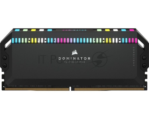 Модуль памяти Corsair DOMINATOR PLATINUM RGB DDR5 DIMM CMT32GX5M2B5200C40 5200MHz 32GB 2x16GB DIMM, Unbuffered, 40-40-40-77, STD PMIC, XMP 3.0, Black Heatspreader, 1.25V (659471)