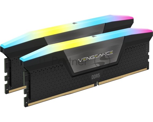 Оперативная память Corsair Vengeance RGB  DDR5 Dimm CMH32GX5M2B5200C40 5200MHz 32GB 2x16GB Unbuffered, 40-40-40-77, XMP 3.0, Black Heatspreader, 1.25V (692850)