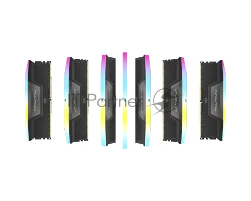 Оперативная память Corsair Vengeance RGB  DDR5 Dimm CMH32GX5M2B5200C40 5200MHz 32GB 2x16GB Unbuffered, 40-40-40-77, XMP 3.0, Black Heatspreader, 1.25V (692850)