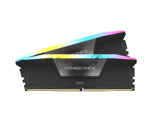 Оперативная память Corsair Vengeance RGB  DDR5 Dimm CMH32GX5M2B5200C40 5200MHz 32GB 2x16GB Unbuffered, 40-40-40-77, XMP 3.0, Black Heatspreader, 1.25V (692850)