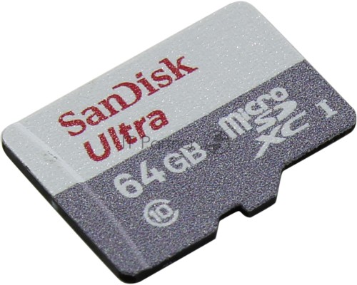 Флеш карта microSD 64GB SanDisk microSDXC Class 10 Ultra UHS-I A1 140MB/s
