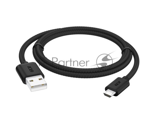 Кабель GCR 1.5m MicroUSB, быстрая зарядка, черный нейлон, GCR-54086 Кабель GCR 1.5m MicroUSB, быстрая зарядка, черный нейлон, GCR-54086