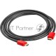 Кабель GCR 2.0m HDMI версия 1.4, черный, красные коннекторы, OD7.3mm, 30/30 AWG, позолоченные контакты, Ethernet 10.2 Гбит/с, 3D, 4K GCR-HM450-2.0m, экран