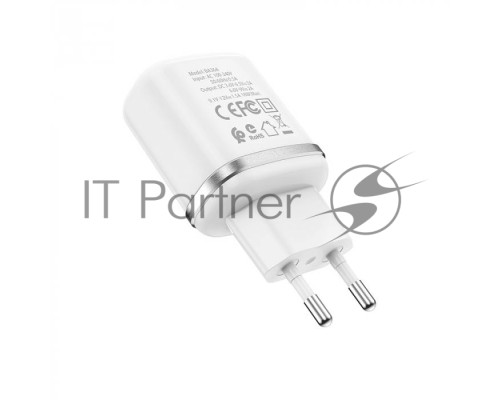 Зарядное устройство BOROFONE BA36A High speed QC 3.0 один порт USB, 5V, 3.0A, белый