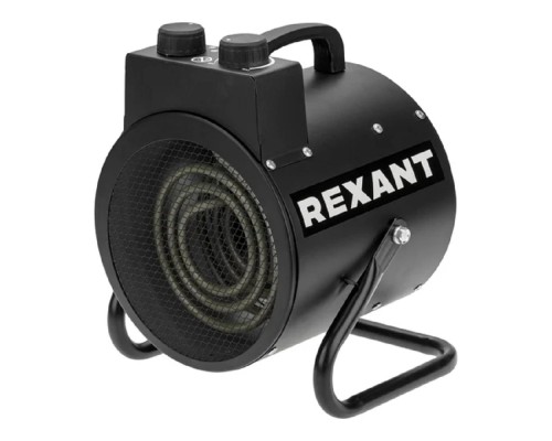 [Тепловые пушки] Rexant (60-0039) Пушка тепловая электрическая, круглая, регулировка угла наклона, ТЭН, 3кВт