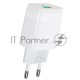 Зарядное устройство HOCO C72Q Glorious QC3.0 один USB порт, белый