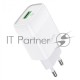 Зарядное устройство HOCO C72Q Glorious QC3.0 один USB порт, белый