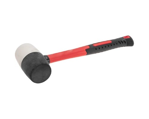 [Молотки, кувалды, топоры Rexant] Kranz (KR-12-8154) Киянка резиновая 680 г, черно-белая резина, фибергласовая рукоятка