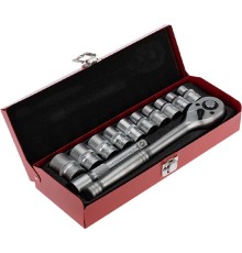 Rexant (12-8301) Набор торцевых головок 1/2, головки 10-24 мм, с трещоточным ключом, 12 предметов