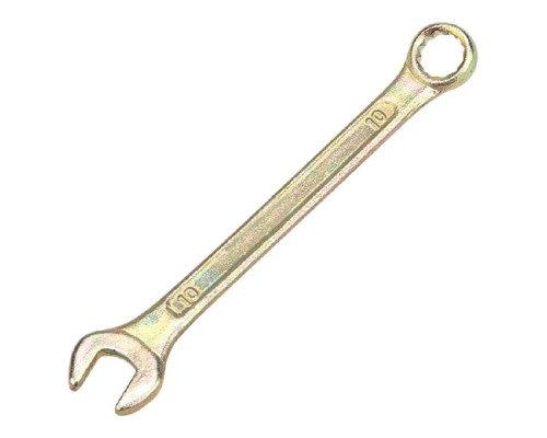 [Ключи, наборы Rexant, Kranz] Rexant (12-5805-2) Ключ комбинированный 10мм, желтый цинк 