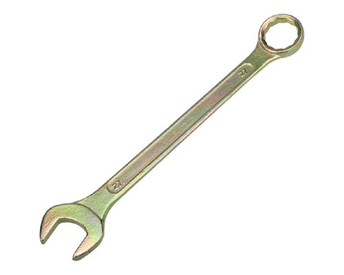 [Ключи, наборы Rexant, Kranz] Rexant (12-5813-2) Ключ комбинированный 19мм, желтый цинк 