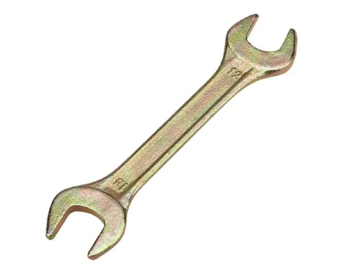 [Ключи, наборы Rexant, Kranz] Rexant (12-5826-2) Ключ рожковый 12х13мм, желтый цинк 