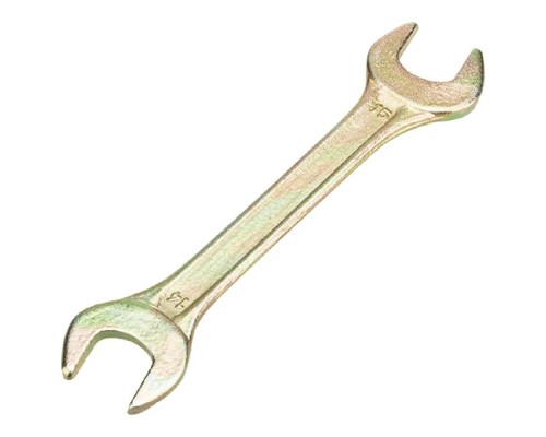 [Ключи, наборы Rexant, Kranz] Rexant (12-5825-2) Ключ рожковый 14х15мм, желтый цинк 