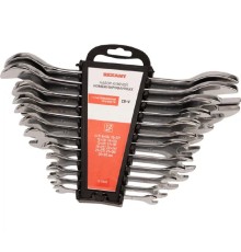 Rexant (12-5845) Набор ключей рожковых 6-32мм 12 предметов CrV, зеркальное хромирование 