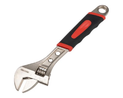 [Ключи, наборы Rexant, Kranz] Rexant (12-4675) Разводной ключ 300мм никелированный, двухкомпонентная рукоятка 