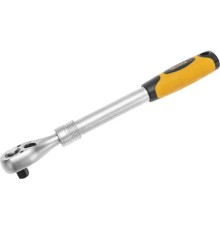 Kranz (KR-12-8411) Ключ телескопический трещоточный 1/2, 330-460мм, CrV, двухкомпонентная рукоятка