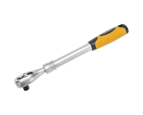 [Ключи, наборы Rexant, Kranz] Kranz (KR-12-8411) Ключ телескопический трещоточный 1/2, 330-460мм, CrV, двухкомпонентная рукоятка