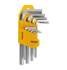 Kranz (KR-12-5215) Набор ключей имбусовых HEX 1,5-10 мм, CrV, 9 шт.