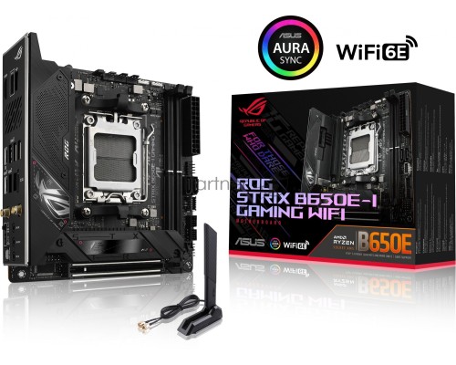 Материнская плата ASUS ROG STRIX X670E-I GAMING WIFI, AM5, AMD X670, 2xDDR5, 2xSATA, 2xM.2, 1xPCI-E 5.0 x16, 1xHDMI, 2xUSB-C, 1x 2.5Gb LAN, 3xUSB-A 3.2 Gen 2, 2xUSB-A 2.0, 7.1, Mini-ITX