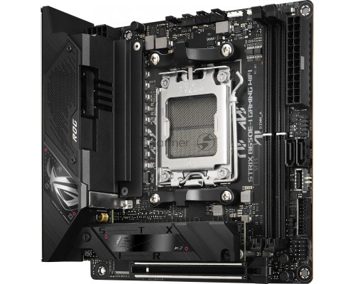 Материнская плата ASUS ROG STRIX X670E-I GAMING WIFI, AM5, AMD X670, 2xDDR5, 2xSATA, 2xM.2, 1xPCI-E 5.0 x16, 1xHDMI, 2xUSB-C, 1x 2.5Gb LAN, 3xUSB-A 3.2 Gen 2, 2xUSB-A 2.0, 7.1, Mini-ITX