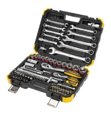 Kranz (KR-66-6682) Набор инструментов, 1/2, 1/4, CrV, пластиковый кейс, 82 предмета