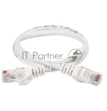 Коммутационный шнур (патч-корд), ITK PC08-C5EU-05M кат.5Е UTP, 0,5м, белый