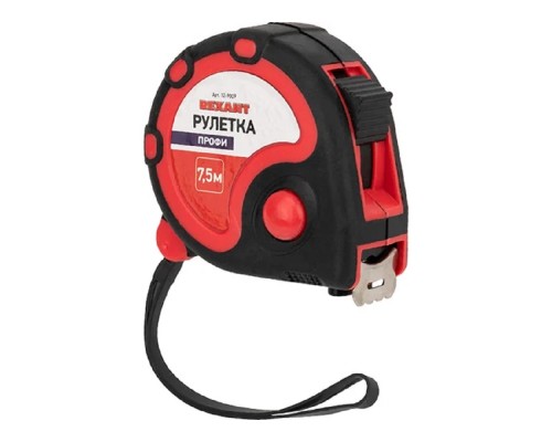 [Рулетки] Rexant (12-9009) Рулетка измерительная Профи прорезиненный корпус, 7,5м х 25мм