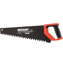 Rexant (12-8225) Ножовка по пенобетону 500мм, защитное покрытие, твердосплавные напайки на зубья, двухкомпонентная рукоятка 