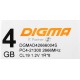 Оперативная память Digma 4Gb DDR4 2666MHz DIMM DGMAD42666004S RTL PC4-21300 CL19 DIMM 288-pin 1.2В single rank