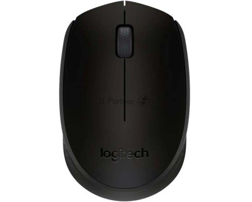 Мышь беспроводная Logitech M171 черный/серый, 1000 dpi, радиоканал, USB, кнопки - 3