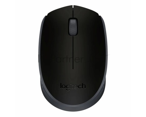 Мышь беспроводная Logitech M171 черный/серый, 1000 dpi, радиоканал, USB, кнопки - 3
