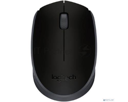 Мышь беспроводная Logitech M171 черный/серый, 1000 dpi, радиоканал, USB, кнопки - 3