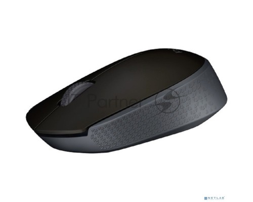 Мышь беспроводная Logitech M171 черный/серый, 1000 dpi, радиоканал, USB, кнопки - 3