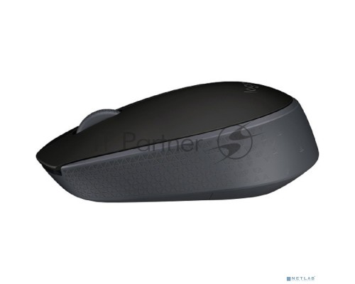 Мышь беспроводная Logitech M171 черный/серый, 1000 dpi, радиоканал, USB, кнопки - 3