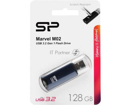 Флеш диск 128Gb Silicon Power Marvel M02, USB 3.2, Black Флеш диск 128Gb Silicon Power Marvel M02, USB 3.2, Black