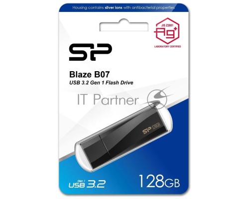 Флеш диск Silicon Power 128GB Blaze B07 Type-A USB 3.2 Gen 1, Black Флеш диск Silicon Power 128GB Blaze B07 Type-A USB 3.2 Gen 1, Black