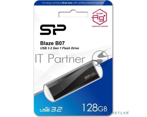 Флеш диск Silicon Power 128GB Blaze B07 Type-A USB 3.2 Gen 1, Black Флеш диск Silicon Power 128GB Blaze B07 Type-A USB 3.2 Gen 1, Black