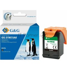 Картридж струйный G&G GG-3YM75AE 653 черный (6мл) для HP DeskJet Plus Ink Advantage 6075/6475