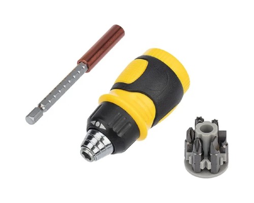 [Отвертки] Rexant (12-4779) Набор 8 предметов с реверсивной отверткой