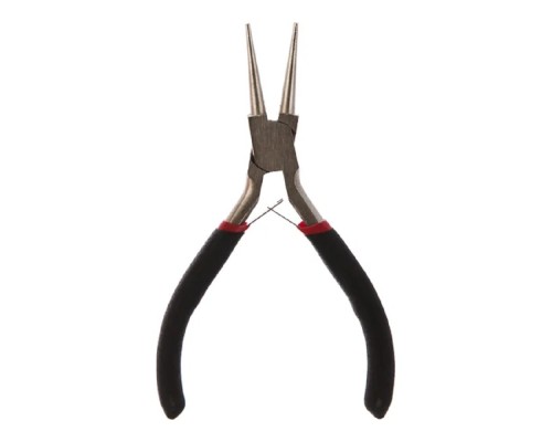 [Бокорезы] Rexant (12-4606) Круглогубцы Мини 120 мм никелированные, авторазжим, обливные рукоятки 