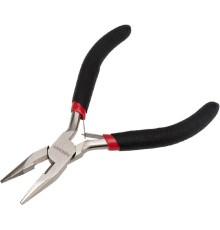 Rexant (12-4604) Тонкогубцы мини 120 мм никелированные, авторазжим, обливные рукоятки 