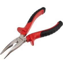 Rexant (12-4620) Тонкогубцы изогнутые 160 мм никелированные, двухкомпонентные рукоятки 