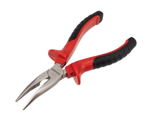 [Бокорезы] Rexant (12-4620) Тонкогубцы изогнутые 160 мм никелированные, двухкомпонентные рукоятки 