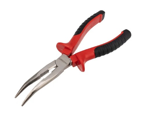 [Бокорезы] Rexant (12-4621) Тонкогубцы изогнутые 200 мм никелированные, двухкомпонентные рукоятки 