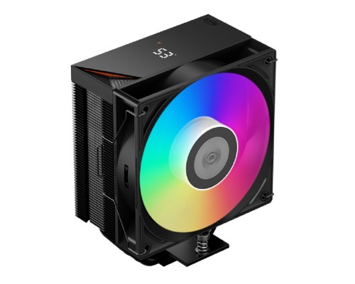 [Вентиляторы] Кулер для процессора/ PCCooler RT500  Digital ARGB BK (240W, 4-pin PWM, LED temp., 152mm, Al/Cu, 5x6mm, ARGB, 1x120mm, 73.32CFM, 34.9dBA, 2200RPM, S: 1851/1700/1200/115X, AM5/AM4, black)
