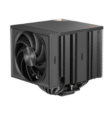 Кулер для процессора/ PCCooler RZ820 BK (289W, 4-pin PWM, 165mm, Al/Cu, 4x8mm+4x6mm, 1x140mm+1x150mm, 71.9CFM/86.7CFM, 27.1dBA/32dBA, 1500RPM/2200RPM, S: 1851/1700/1200/20XX/115X, AM5/AM4, black)