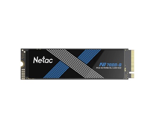 [носитель информации] Netac NV7000Q 1Tb [NT01NV7000Q-1T0-E4X] M.2 2280, PCI-E 4.0 x4, 3D NAND, 7100/6200MBs, NVMe 1.4, 640TBW, с радиатором