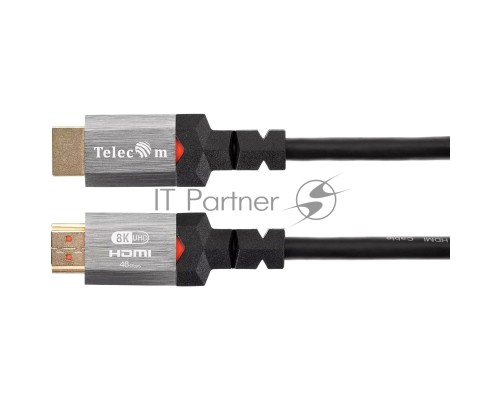 Кабель Telecom TCG365-1M HDMI 19M/M,ver. 2.1, 8K@60 Hz 1m метал разъемы, Telecom <TCG365-1M>