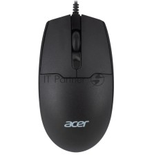 Мышь проводная Acer OMW126 черный, 1200 dpi, USB, кнопки - 3